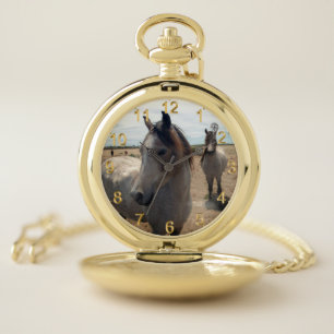 Speckled Arab Horses, Pocket Watch