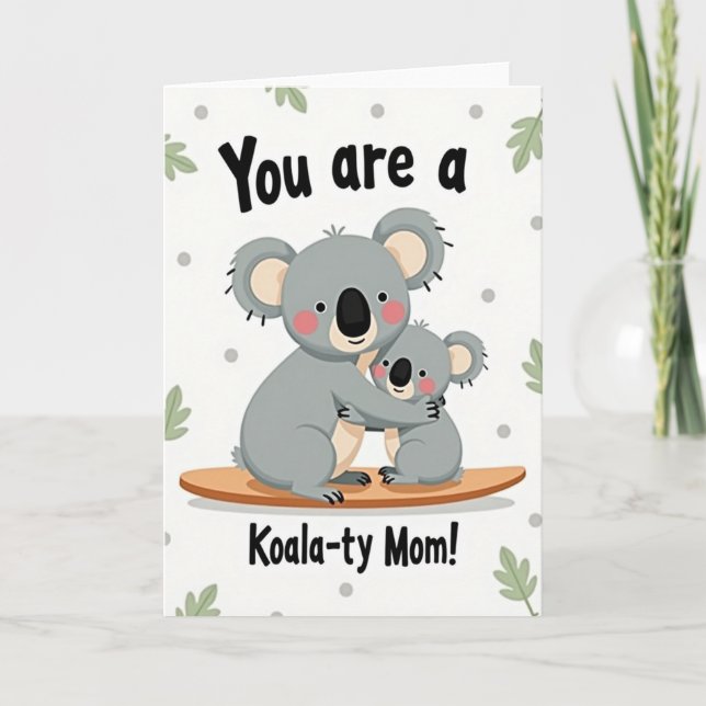 Speckled Bears Mom Appreciation Card (Front)