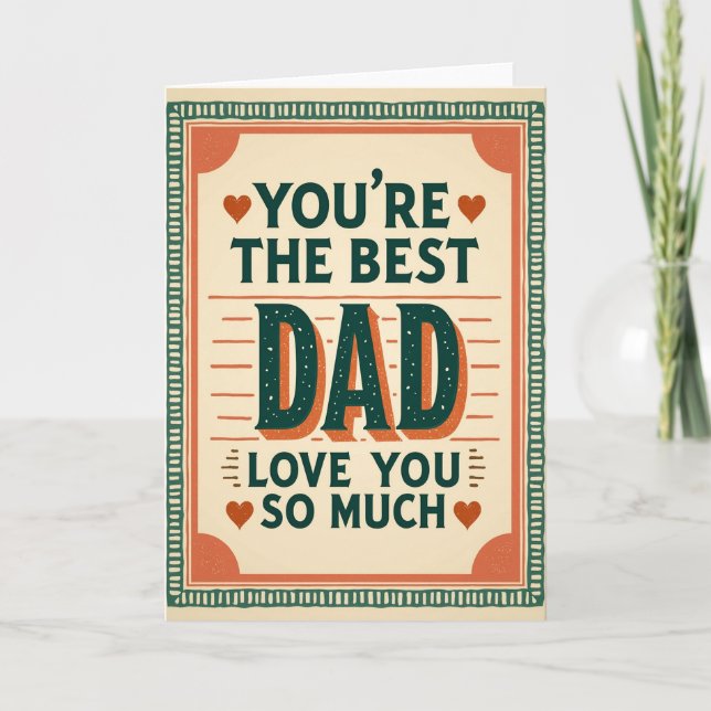 Speckled Best Dad Card (Front)