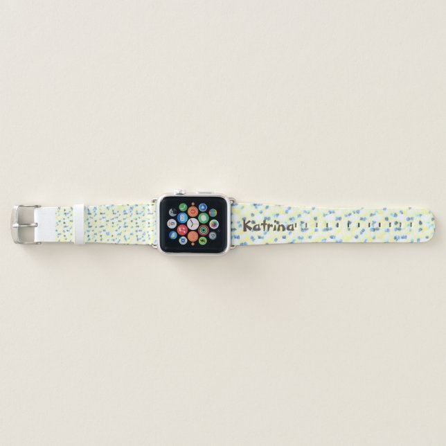 Speckled Blue Apple Watch Band (Front)