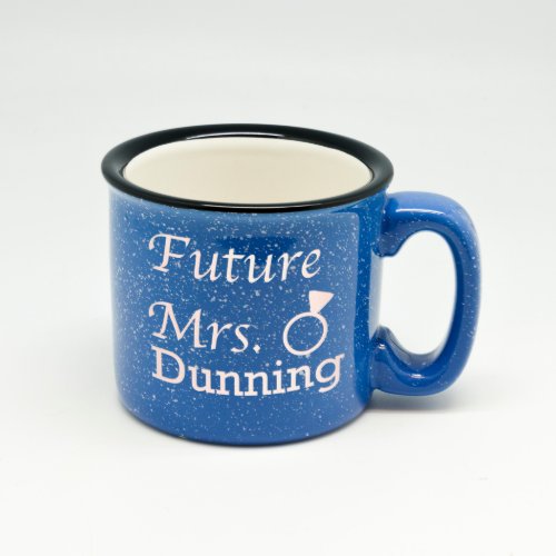 Speckled Blue Wedding Engagement Campfire Mug 