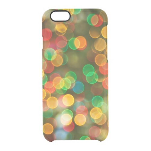 Speckled Bokeh Abstract Clear iPhone 66S Case