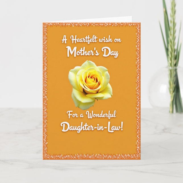 Speckled Border Mothers Day Card (Front)