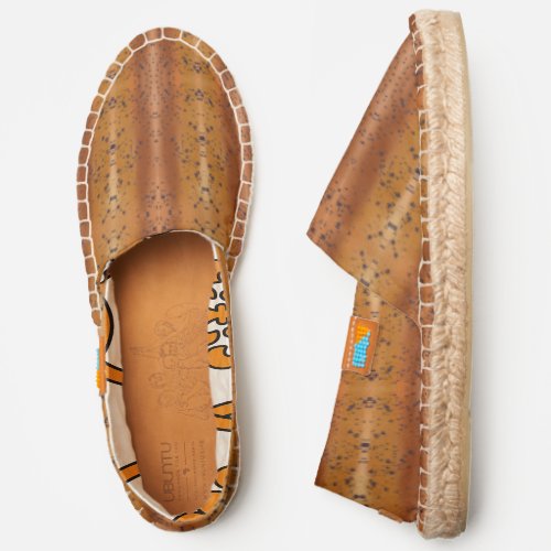 Speckled Brown Trout Fish Skin Look Pattern Espadrilles