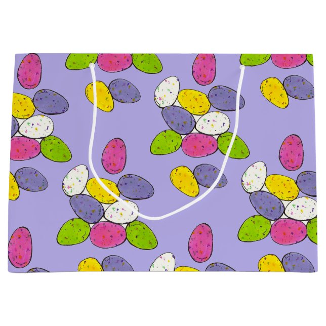Speckled Candy Easter Basket Malted Milk Eggs Large Gift Bag (Front)