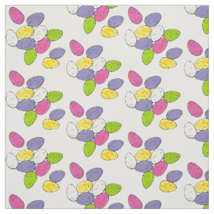 Speckled Chocolate Easter Basket Egg Candy Fabric