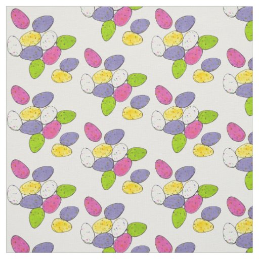 Speckled Chocolate Easter Basket Egg Candy Fabric