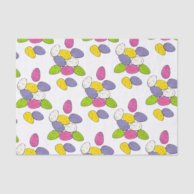 Speckled Easter Basket Egg Hunt Malted Milk Candy Tissue Paper (Front)