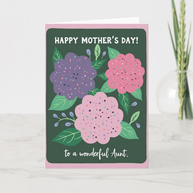 Speckled Floral Mothers Love Card (Front)