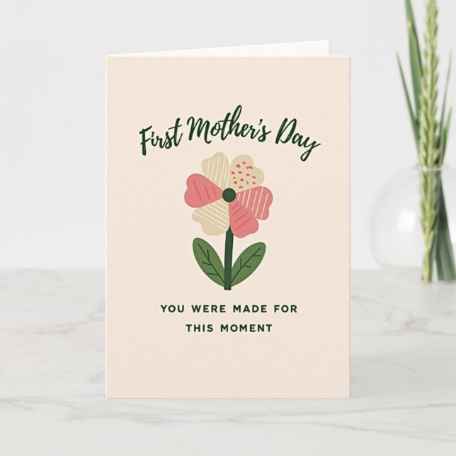 Speckled Flower Mothers Day Card (Front)
