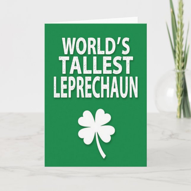 Speckled Leprechaun Message Card (Front)