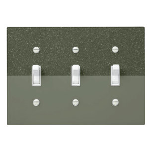 Speckled & Matte Moss Green Switch Plate (Custom)