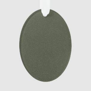 Speckled Moss Green Acrylic Ornament – Customize