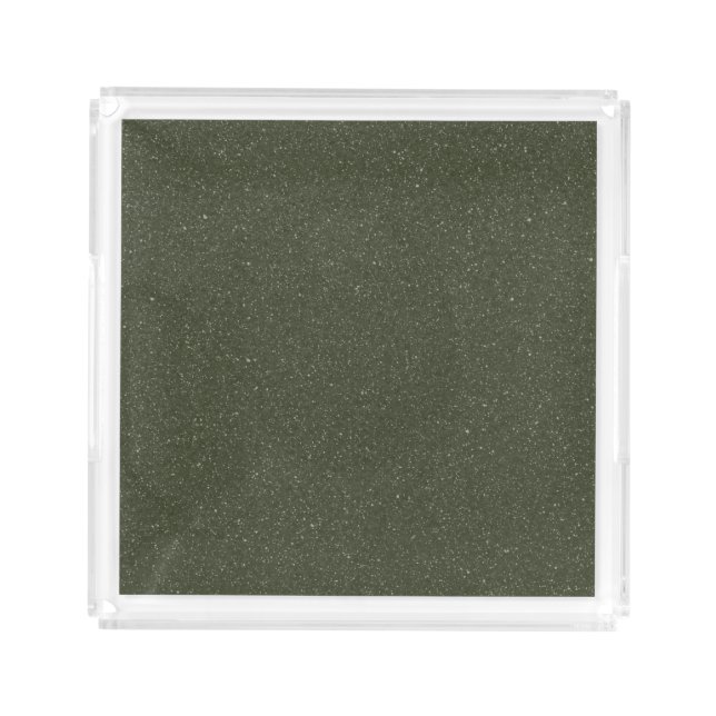 Speckled Moss Green Acrylic Tray (Front)