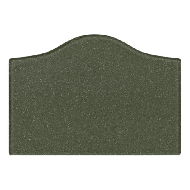 Speckled Moss Green Arch Sign – Customizable (Small Crest Front)