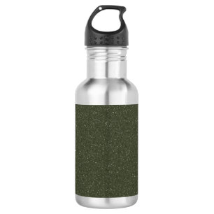 Speckled Moss Green Custom Water Bottle