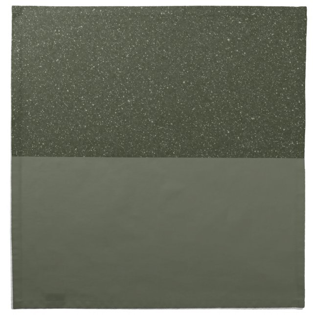 Speckled Moss Green Dinner Cloth Napkin (Custom) (Front)