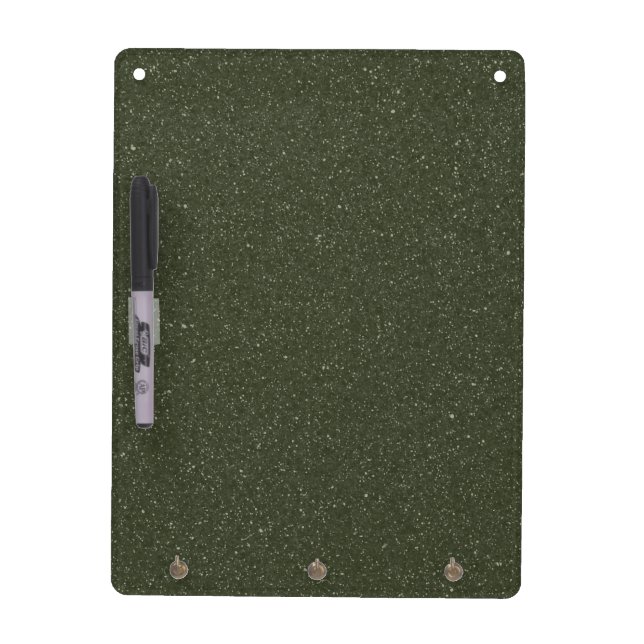 Speckled Moss Green Dry Erase Board – Customizable (Front)