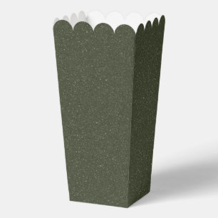 Speckled Moss Green Favor Box – Customizable