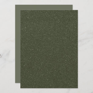 Speckled Moss Green Flat Card – Customizable