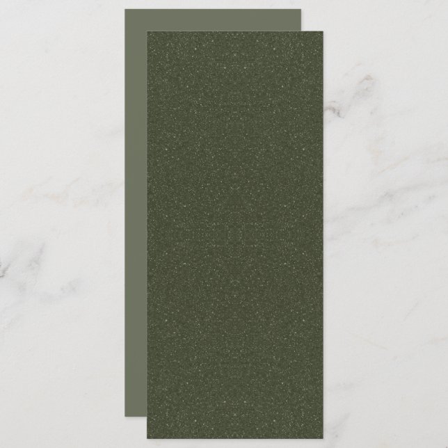 Speckled Moss Green Flat Event Program – Customize (Front/Back)