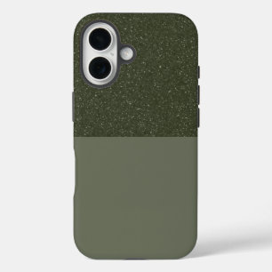 Speckled Moss Green iPhone 16 Case – Customizable