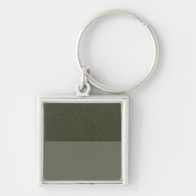 Speckled Moss Green Keychain – Customizable (Front)