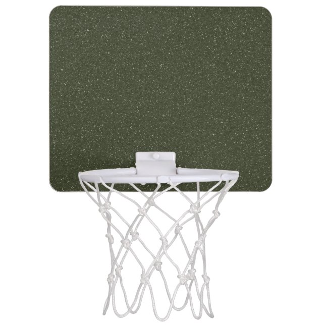 Speckled Moss Green Mini Basketball Hoop (Custom) (Front)