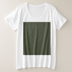 Speckled Moss Green Minimalist Tee – Customizable
