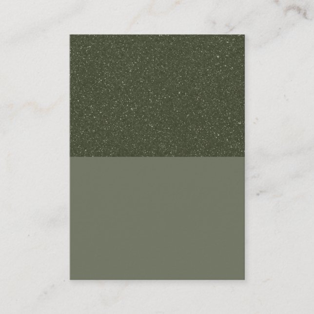 Speckled Moss Green Promo Card – Customizable (Front)
