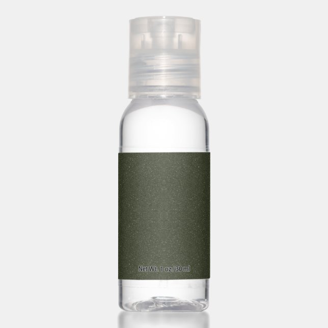 Speckled Moss Green Travel Bottle Set – Customize Hand Sanitizer (Front)