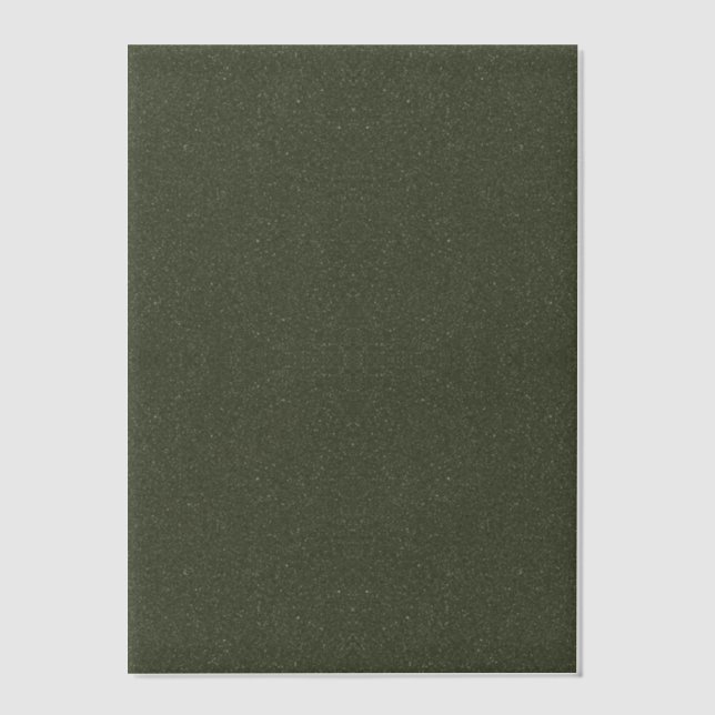 Speckled Moss Green Vellum Overlay – Customizable Invitations (Front)