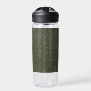 Speckled Moss Green Water Bottle – Customizable