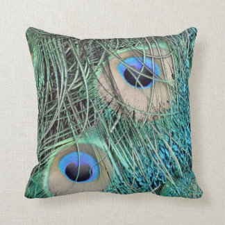 Speckled Peacock Eyes Throw Pillow