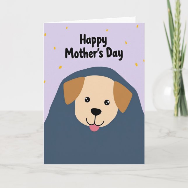 Speckled Puppy Mothers Day Card (Front)