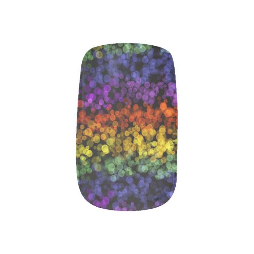 Speckled Rainbow Nails Minx Nail Art