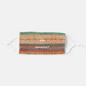 Speckled Rainbow Trout Look I'd Rather be Fishing Adult Cloth Face Mask (Front, Folded)