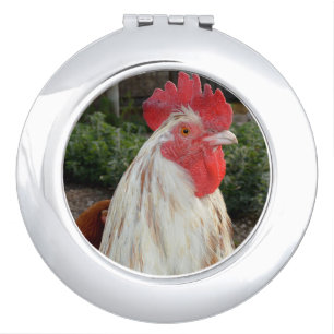 Speckled Rooster Ladies Beauty Mirror Compact