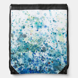 Speckled Sea I Drawstring Bag