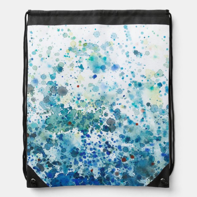 Speckled Sea I Drawstring Bag (Front)