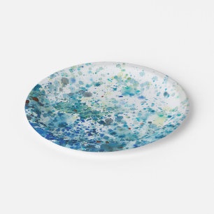 Speckled Sea I Paper Plates