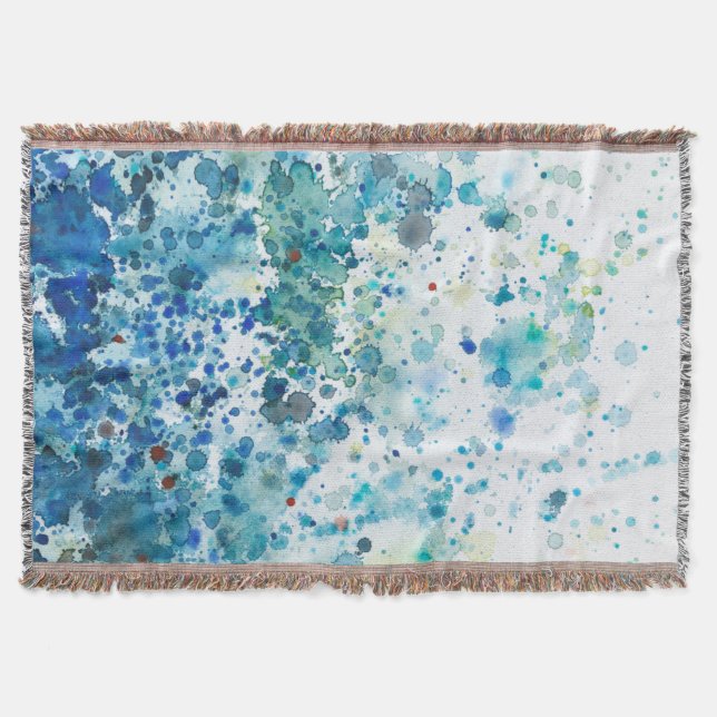Speckled Sea I Throw Blanket (Front)