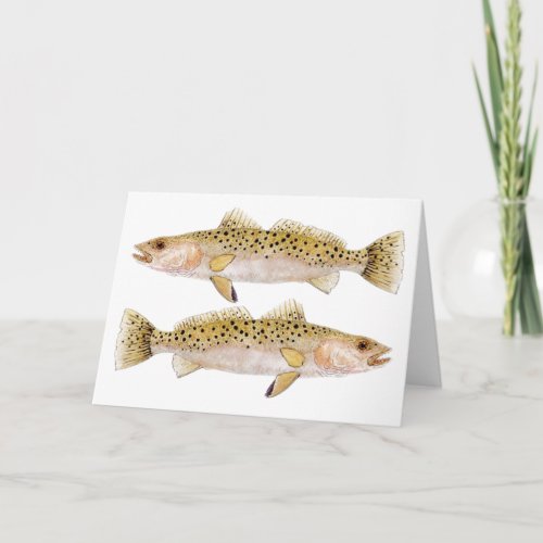 Speckled Sea Trout Card