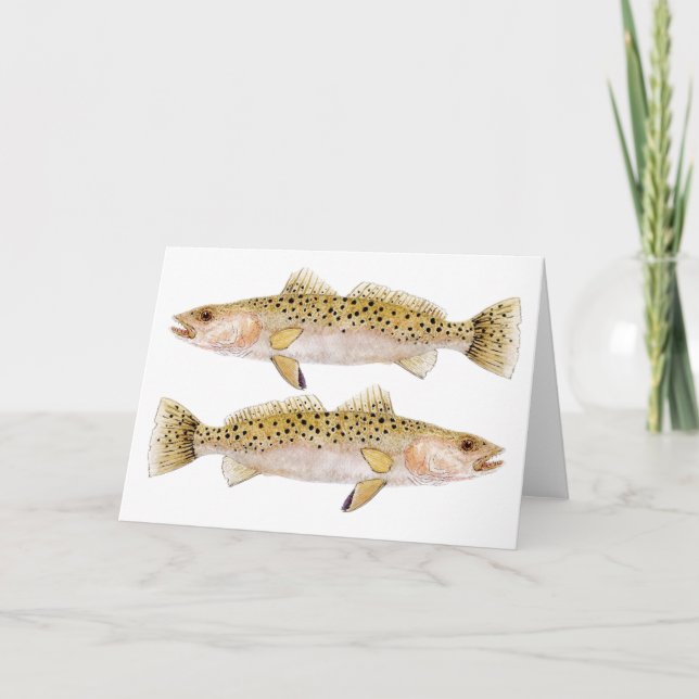 Speckled Sea Trout Card (Front)