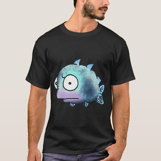Speckled Skeptical Fish T-Shirt (Front)