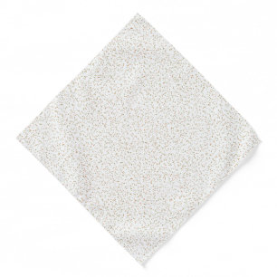Speckled Spring Fern, Green & Orange Dots Bandana