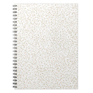 Speckled Spring Fern, Green & Orange Dots Notebook