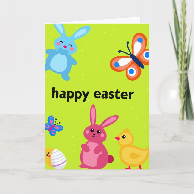 Speckled Springtime Scene Card (Front)