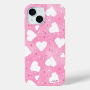 Speckled Sweet Hearts iPhone 15 Case