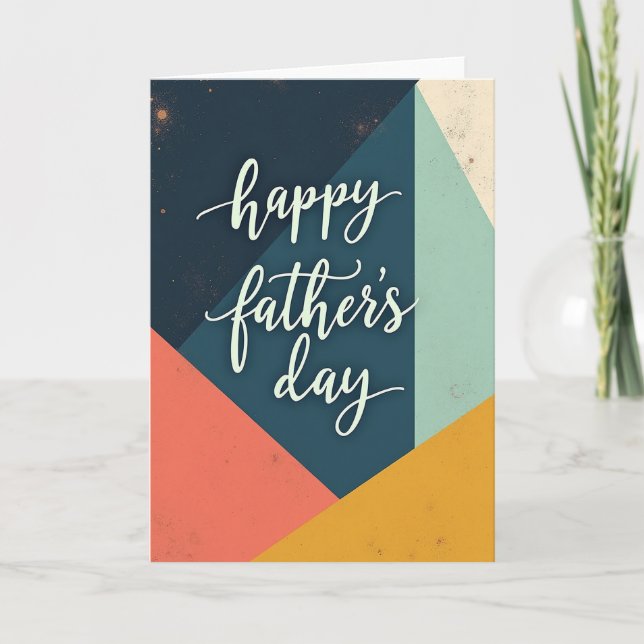 Speckled Teal Fathers Day Card (Front)